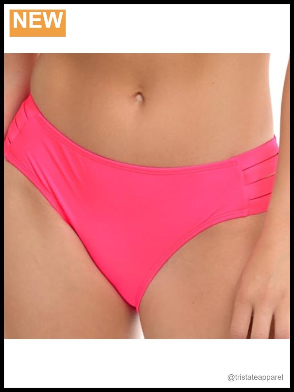 Full Coverage Bikini Bottoms Nylon Spandex High Rise Swim